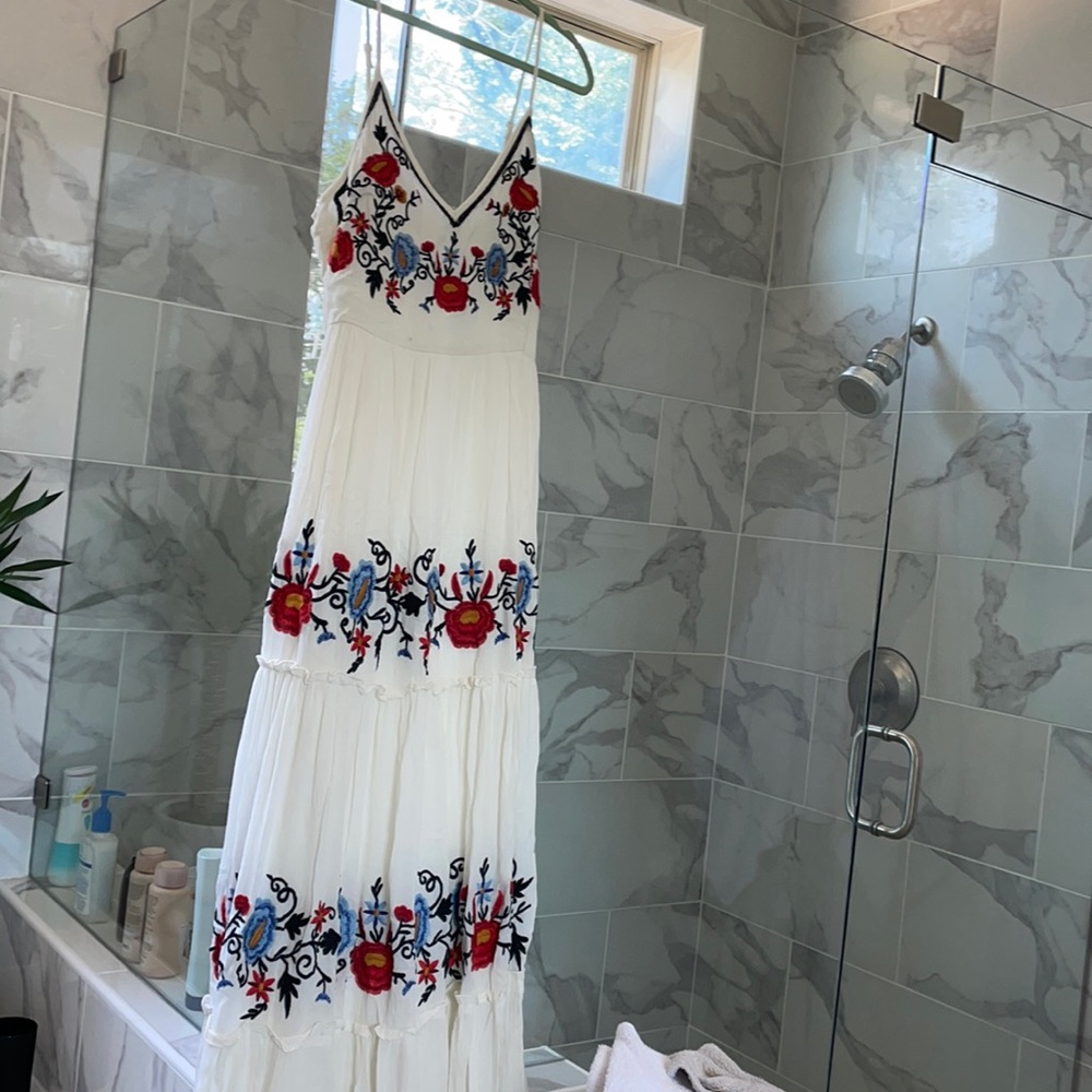 Embroidered Maxi Dress